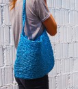 Handgemachte Handtasche - Blau