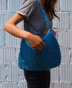 Handgemachte Handtasche - Blau1