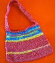 Handgemachte Handtasche - Violett : Bunt2